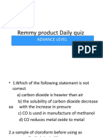 Advance Chemistry Quiz