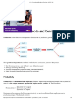 4.1 - Production of Goods and Services - IGCSE AID PDF