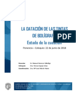 La Datación de Las Tintas de Bolígrafo Estado de La Cuestión