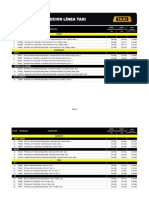 Lista de Precios Línea Taxi: Chery