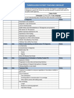 Tuberculosis Patient Teaching Checklist: TB Skin Test (Mantoux) Fact Sheet TB Blood Test (IGRA) Fact Sheet