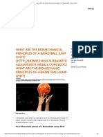 What Are The Biomechanical Principles of A Basketball Jump Shot