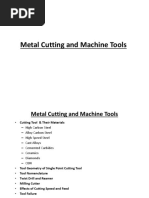 Metal Cutting and Machine Tools