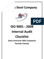 Audit Check List For NDE Iss