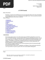 A TCP/IP Tutorial: The Next Section Is An Overview of TCP/IP, Followed by Detailed Descriptions of Individual Components