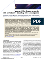 Stretching The Spectra of Kerr Frequency Combs With Self-Adaptive Boundary Silicon Waveguides