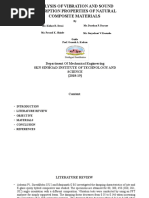 Analysis of Vibration and Sound Absorption Properties of Natural Composite Materials