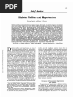 Diabetes Mellitus and Hypertension: Brief Review