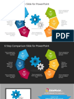 6 Step Comparison Slide For Powerpoint: Sample Text Sample Text