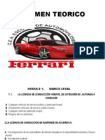 Examen Teorico. Ferrari 2017