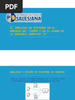 3 Análisis de Sistemas en El Dominio Del Tiempo y La Frecuencia