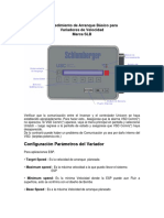 Arranque Basico para Variadores de Velocidad Marca SLB