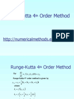 Runge-Kutta 4 Order Method