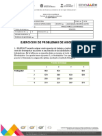 Ejercicios de Problema de Asignacion