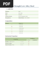 High Strength Low Alloy Steel: 1. AISI 9254