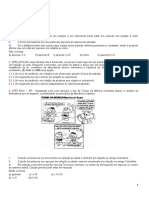 CINEMÁTICA Lista 1 Aulas 1 A 5.