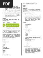 Introduction To CSS - Prelim