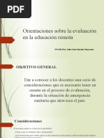 Micro Lección Orientaciones Sobre La Evaluación en La Educación Remota