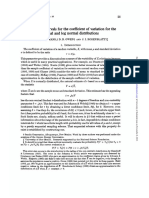 Confidence Intervals For The Coefficient of Variation For The Normal and Log Normal Distributions