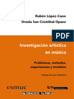 Investigación Artística en Música PDF