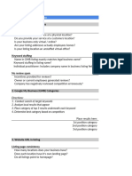 Local SEO Checklist - Moz (Shared)