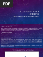 Delito Contra La Libertad Coacción Acoso Secuestro