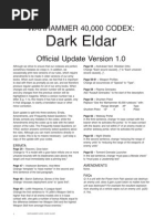 Codex Dark Eldar FAQ