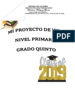 Proyecto de Vida Quinto Grado