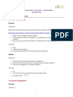 Chem Int CC CH 19 - Equilibrium - Answers PDF