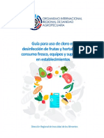 Guia para Uso de Cloro Como Desinfectante en Establecimientos 23.06.2020 PDF