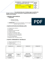 Procedimiento Perforacion Tajos Con Maquina Jack Leg