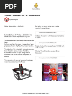 Arduino Controlled CNC 3D Printer