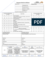 Performance Review Form - Workmen