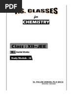 Chemistry: Class: XII-JEE