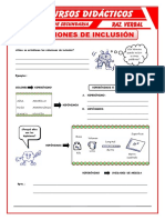 Relación de Inclusión para Segundo de Secundaria