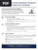 Rental Assistance Landlord Flyer PDF