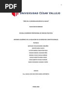 Informe de Derechos Constitucionales Violados