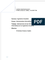 Aplicaciones de Las Herramientas Informáticas en La Ingeniería Industrial