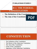 CHAPTER 2 THE FEDERAL CONSTITUITION - September 2018