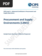 Sample Questions L3 Module 1