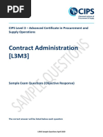 Sample Questions L3 Module 3