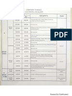 Canteen Timing