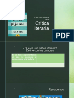 Crítica Literaria - Estructura