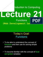 21 Functions CS101