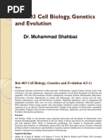 Bot-403 Cell Biology, Genetics and Evolution 4 (3-1)