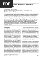 Laboratory Studies of Diffusion in Bitumen Using Markers