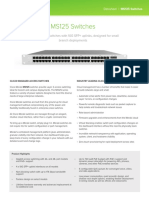 MS125 Switches: Layer 2 Access Switches With 10G SFP+ Uplinks, Designed For Small Branch Deployments