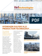 Hydrogen Sulfide (H S) Production Technology: The Worldwide Market For H2S Continues To Grow at An Impressive Rate