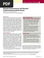 Enzyme Immunoassay and Enzyme-Linked Immunosorbent Assay: Stephanie D. Gan and Kruti R. Patel