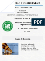 Sem - II 2. Semana 2 - Proyectos de Investigación en Ingeniería Civil